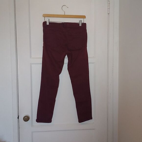 Flying Monkey Women's Burgundy Skinny Jeggings Size 26 - Picture 2 of 10